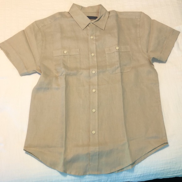 👕 Men’s BNWOT Bruno Linen Shirt M 👕 - Picture 2 of 6